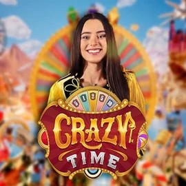 Crazy Time slot visual from Evolution available on spellwincasino.eu